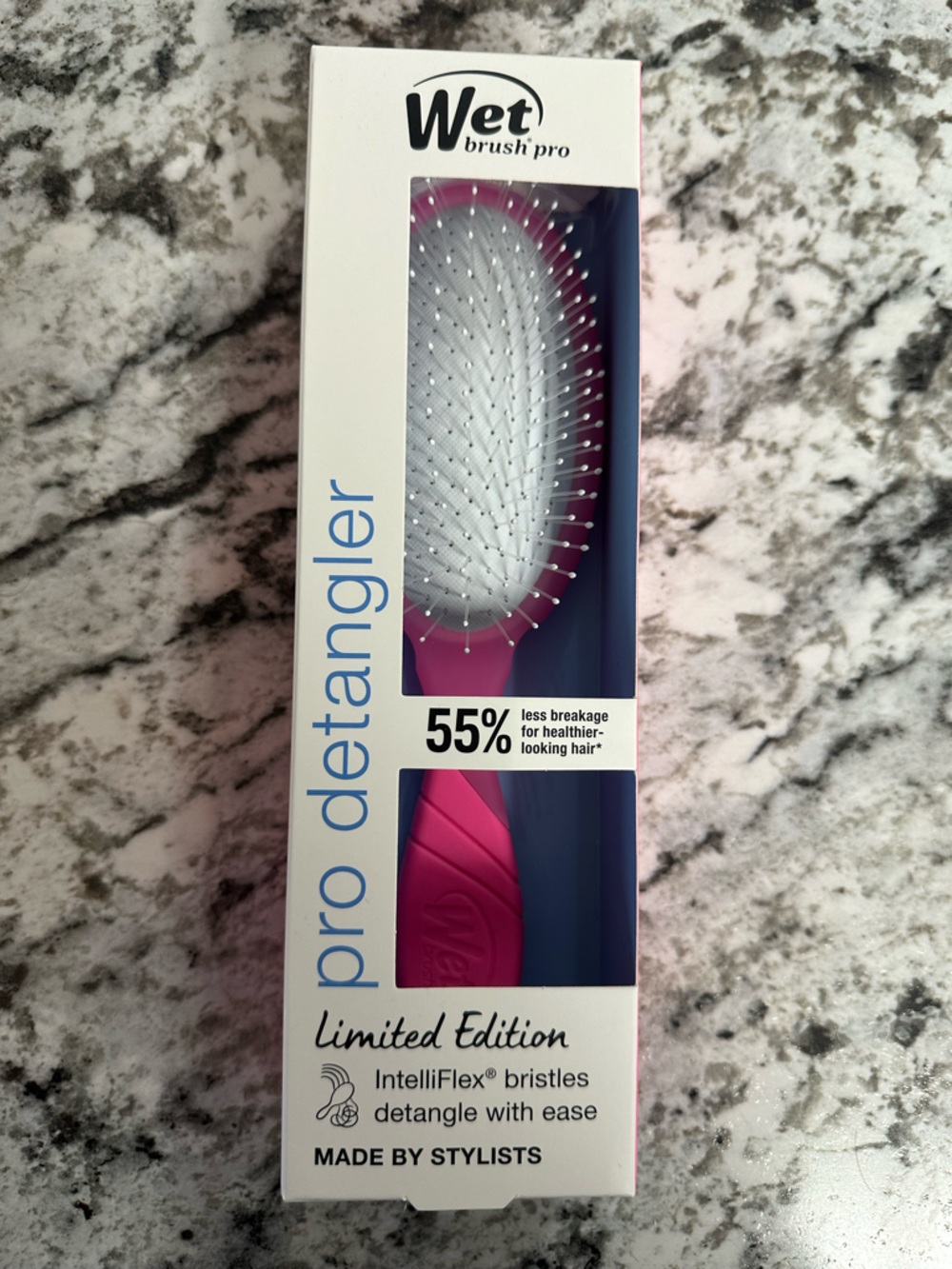 Wet Brush Pro Detangler Hair Brush - Pink/White